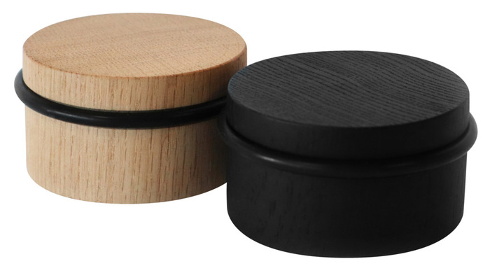 Dørstopper fritstående Ø76 mm sort eg